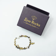 Tiger's Eye Bracelet: Fish Charm